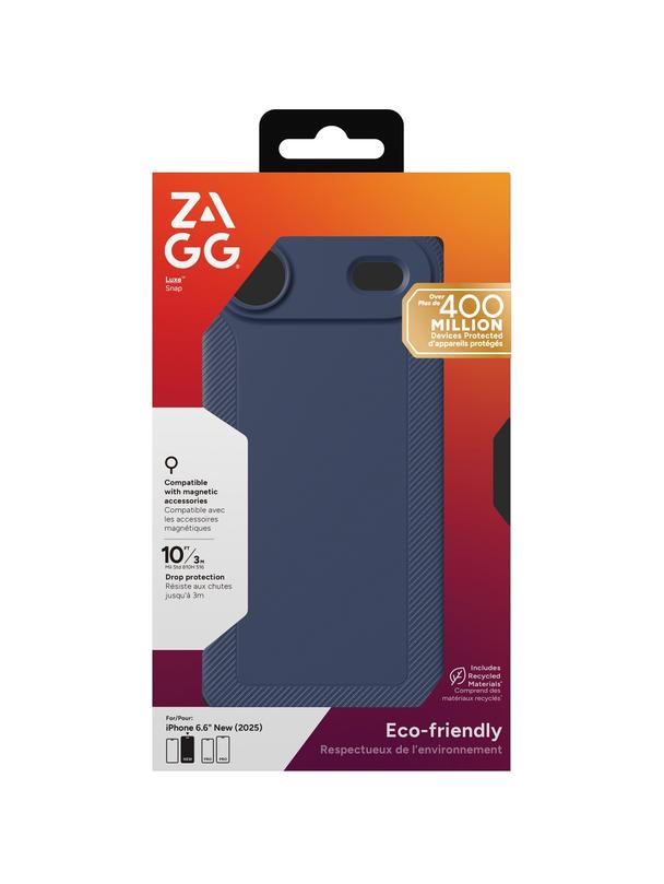 ZAGG futerał LUXE SNAP kompatybilny z MagSafe do IPHONE 17 Air navy