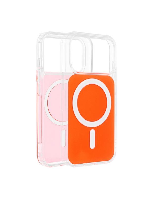 Futerał do Samsung A57 Clear Fusion Mag Cover zgodny z MagSafe hermes orange