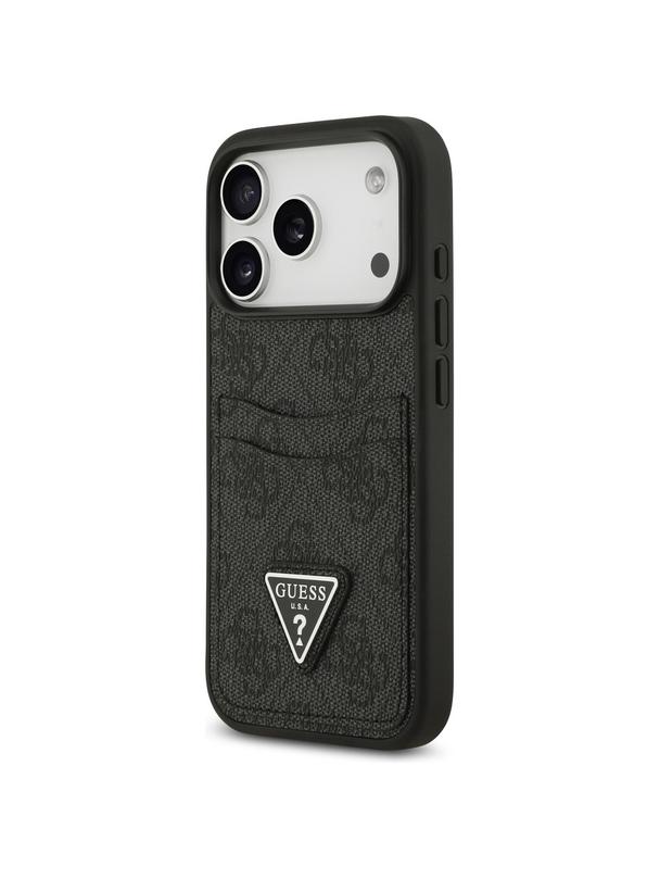 GUESS futerał do IPHONE 17 Pro GUHCP17LP4TPK (4G Double Card Triangle) czarny
