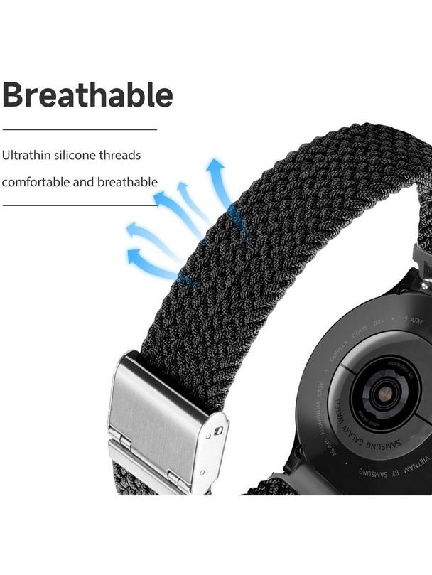 DUX DUCIS pasek MIXTURE II pleciony 20 mm czarna