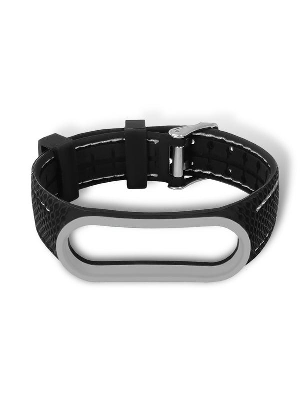 Pasek z elastomeru LIFESTYLE do XIAOMI Mi Band 7 czarny (03)