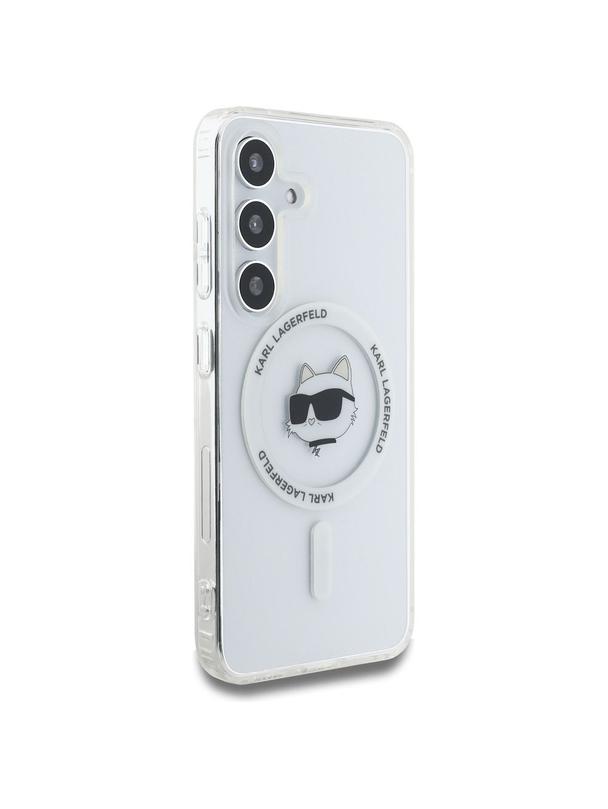 KARL LAGERFELD futerał do SAMSUNG S25 Plus KLHMS25MHLSCHH (Magnetic IML Metal Choupette Head) biały