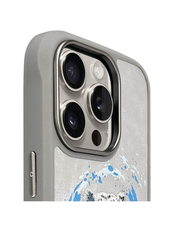 NIMMY futerał PANTERA kompatybilny z MagSafe do IPHONE 16 Pro Max jasno szary