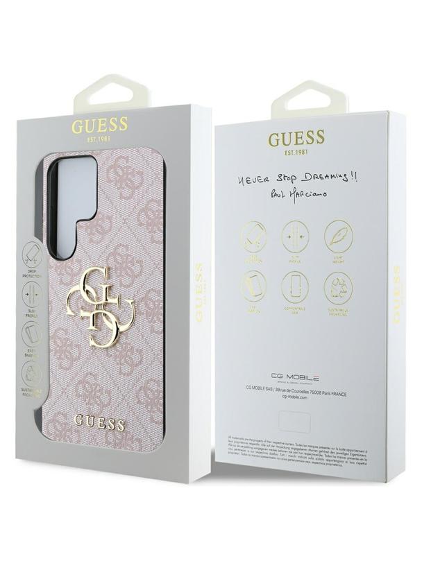 GUESS futerał do SAMSUNG S25 Ultra GUHCS25L4GMGPI (4G PU Big Logo) różowy