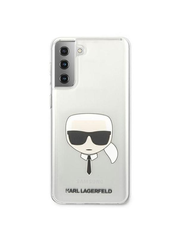 KARL LAGERFELD futerał do SAMSUNG S21 Plus KLHCS21MKTR (Karl's Head) transparentny