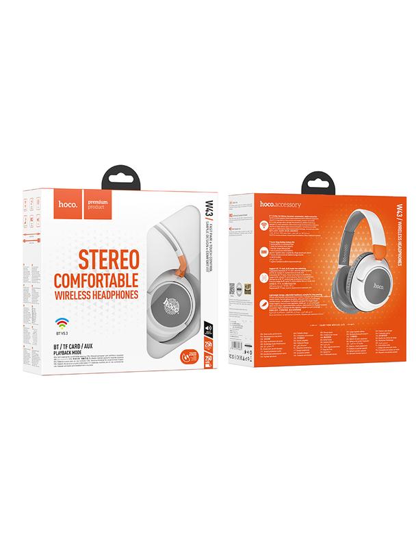 Słuchawki bezprzewodowe nauszne Hoco W43 białe