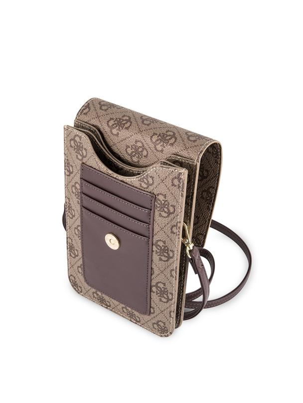 GUESS torebka uniwersalna na telefon GUWBSQGBE brązowa