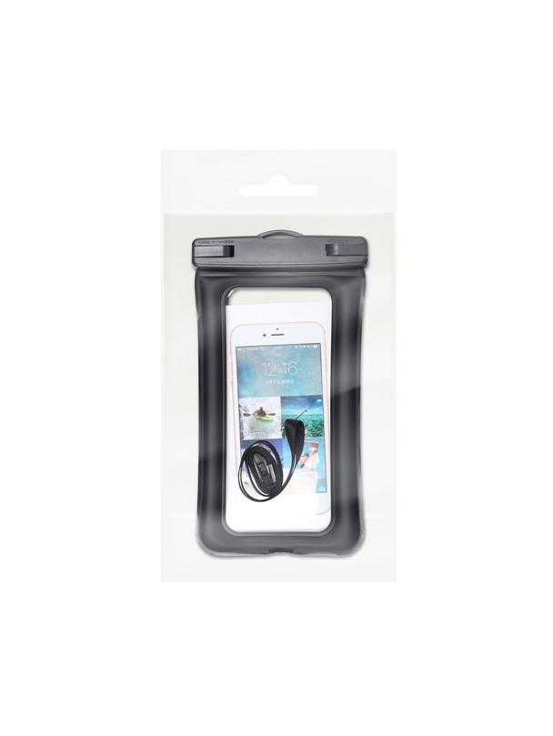 Etui na telefon uniwersalne wodoodporne z plastikowym zamknięciem AIRBAG czarne
