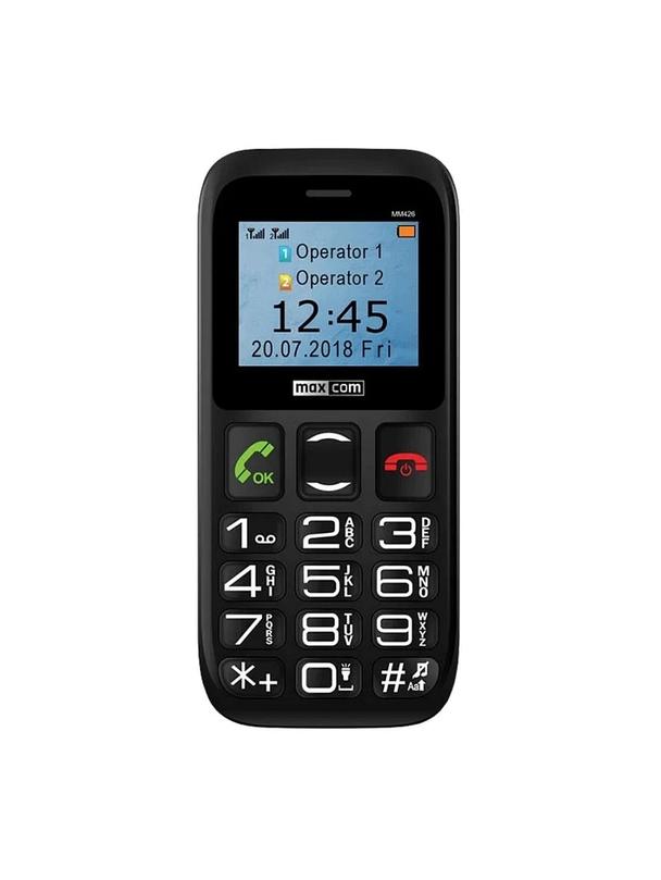 MAXCOM telefon dla seniora MM426 SE czarny