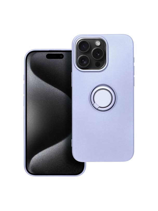 Futerał SILICONE RING do IPHONE 15 Pro Max fioletowy