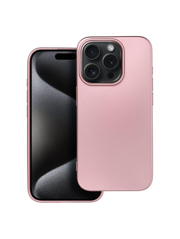 Futerał METALLIC do IPHONE 15 Pro różowy