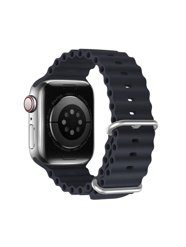 DUX DUCIS pasek OCEAN WAVE silikonowy do Apple Watch 42 / 44 / 45 mm grafitowy