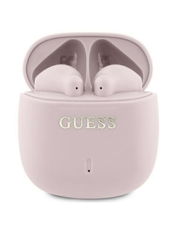 GUESS słuchawki bezprzewodowe bluetooth TWS GUTWSJ14ESGP (Printed Classic Logo) różowe
