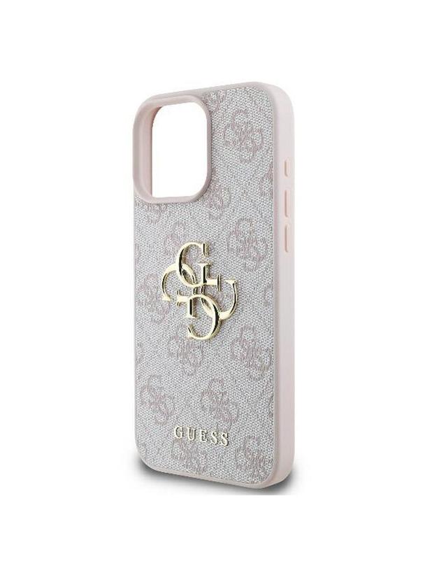 GUESS futerał do IPHONE 16 Pro GUHCP16L4GMGPI (4G PU Big Logo) różowy