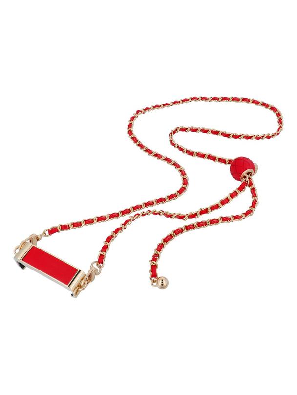 Łańcuch / Smycz z uchwytem GLAMOUR wszystkie modele max 80mm szer. CZERWONY