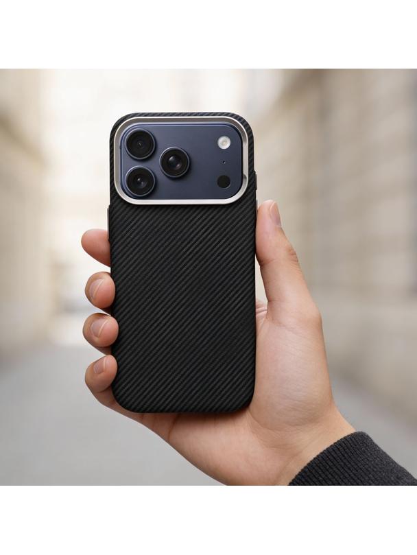Futerał do iPhone 17 AIR Kevlar zgodny z MagSafe czarny