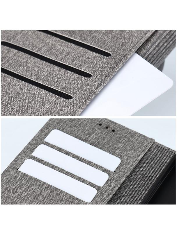 Kabura GOMMA Book do XIAOMI Redmi 13C / POCO C65 szary