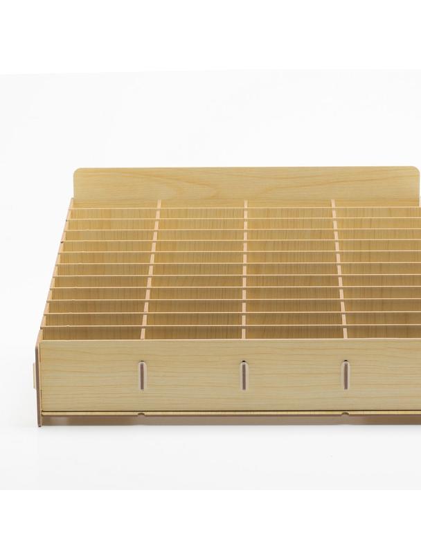 Drewniany organizer / skrzynka na telefony 48 miejsc