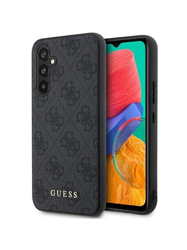GUESS futerał do SAMSUNG A54 GUHCSA54G4GFGR (4G Metal Gold Logo) szary