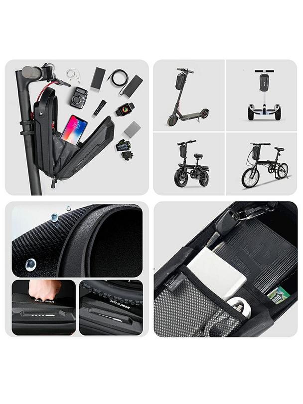 WILDMAN sakwa na kierownicę do hulajnogi wodoodporna 3L GD9X Plus czarna