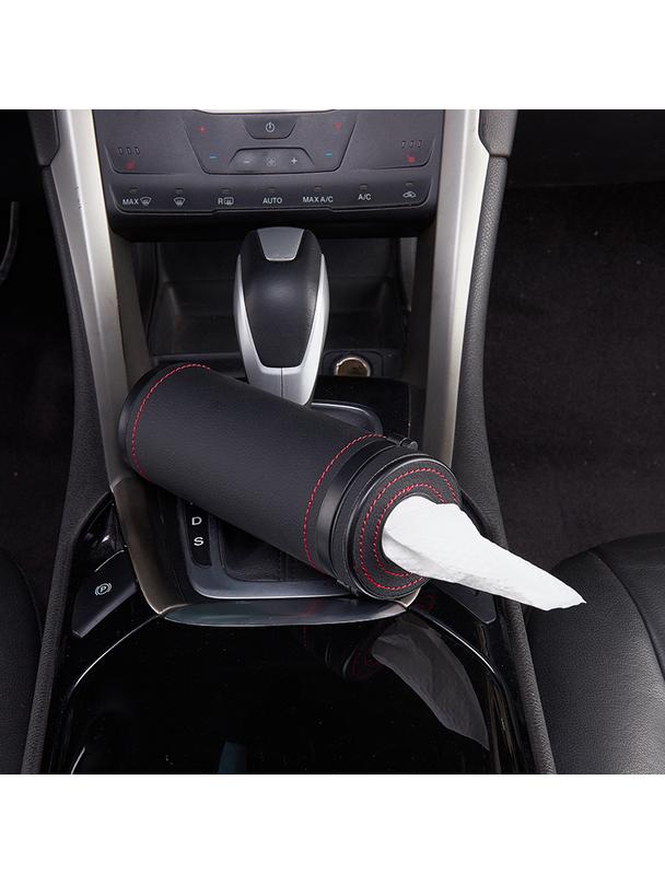 Pojemnik na chusteczki w kształcie tuby czarny