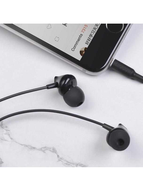 Słuchawki przewodowe douszne Jack 3,5 mm Hoco M60 czarne