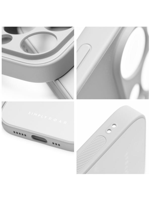 ROAR futerał MATTE GLASS do IPHONE 14 stalowy