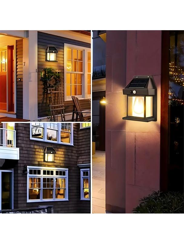 Lampa solarna LED do ogrodu elewacyjna RC-K-1536 czarna