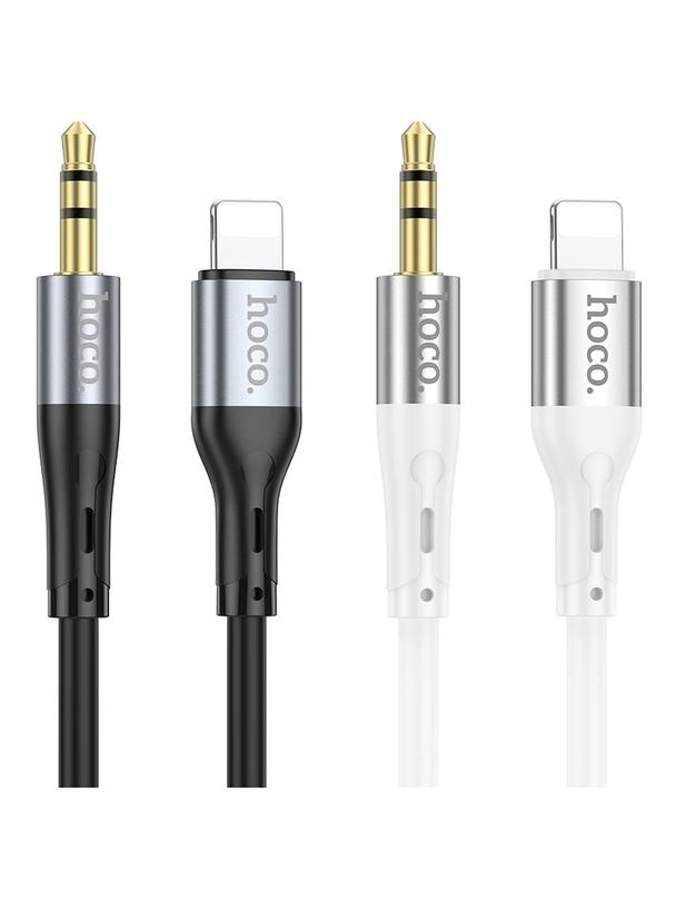 Kabel AUX Jack 3,5 mm do Lightning Hoco 1 m UPA22 czarny