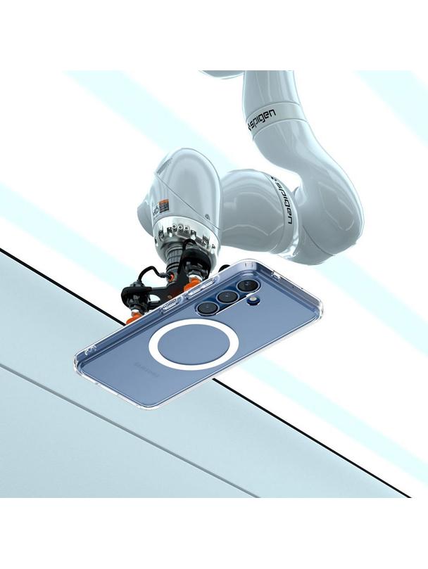 SPIGEN futerał ULTRA HYBRID MAG kompatybilny z MagSafe do S25 clear / white