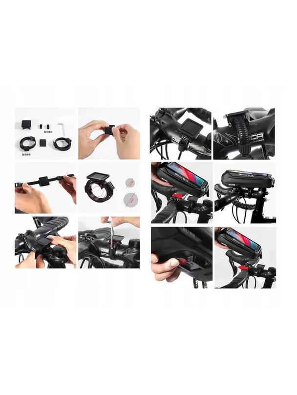 WILDMAN sakwa rowerowa na kierownicę na zamek X3 0,5L czarna