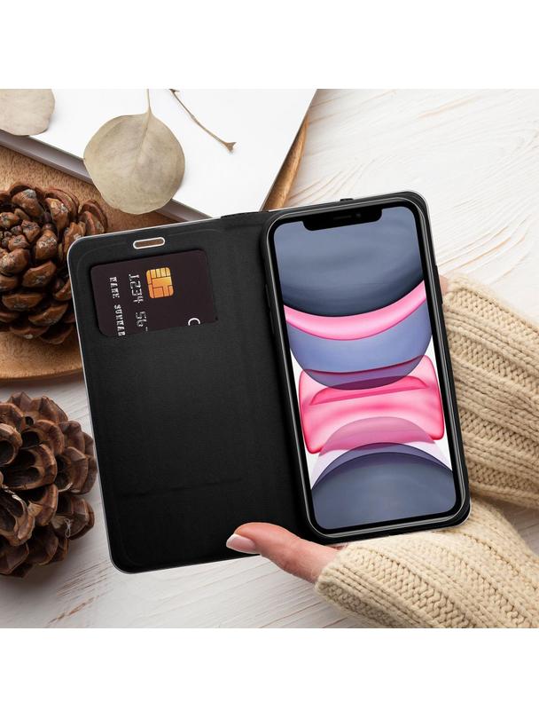 Kabura LUNA Book Gold do IPHONE 16e (SE 4 2025) czarny