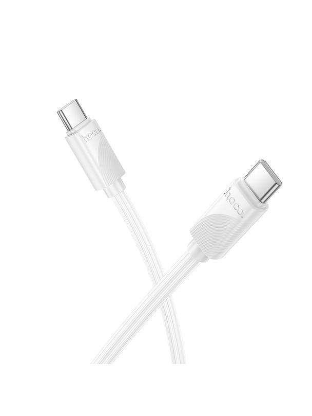 Kabel USB C do USB C Hoco 3A 60W 1 m X114 biały