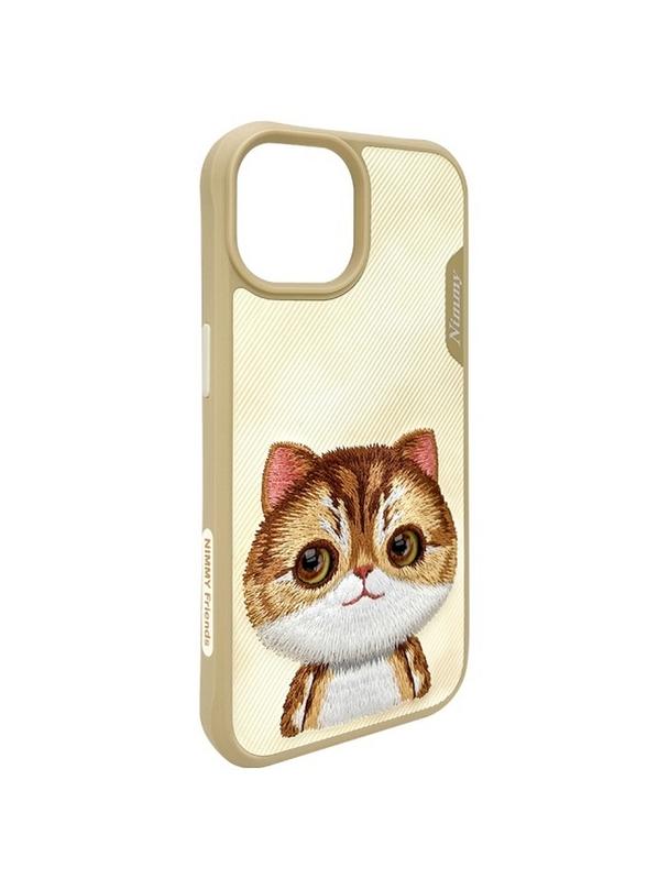 NIMMY futerał BIG EYED PET 2.0 Cat do IPHONE 15 khaki