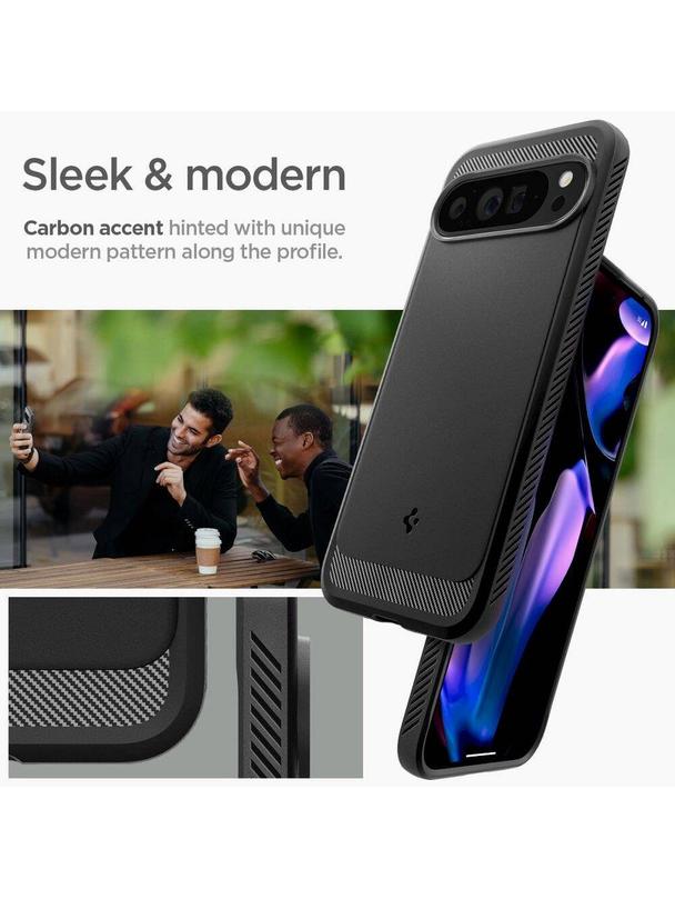 SPIGEN futerał RUGGED ARMOR do GOOGLE Pixel 9 Pro XL matte black