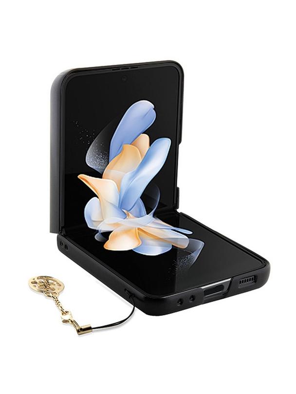 GUESS futerał do SAMSUNG Z Flip 5 GUHCZF5GF4GBR (4G Charm) brązowy