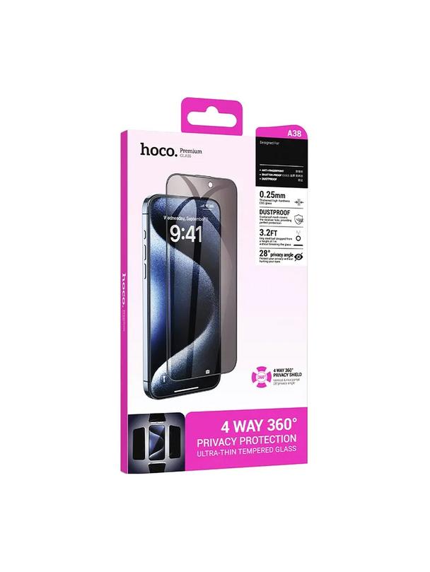 Szkło hartowane do iPhone 15 PLUS 360-degree privacy Hoco