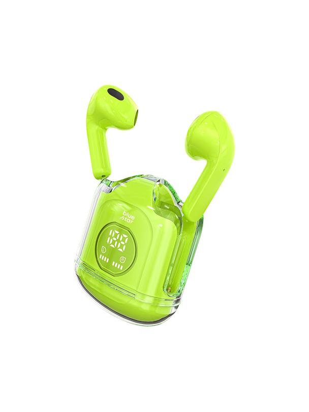 Słuchawki bezprzewodowe douszne Blue Star Transparency Fi22 TWS zielone
