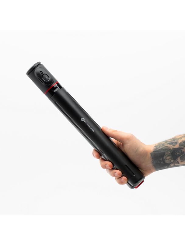 Selfie stick Forcell F-Grip F170XL tripod automatyczny z pilotem bezprzewodowym czarny