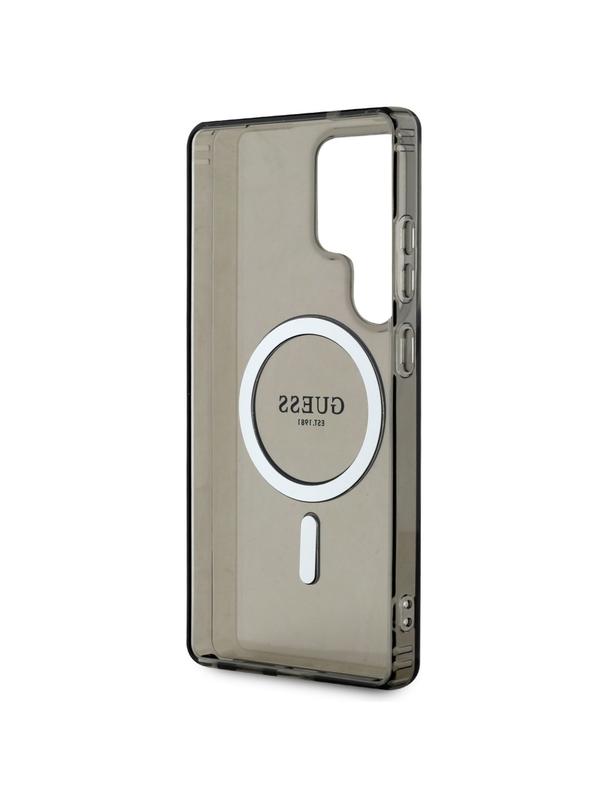 GUESS futerał do SAMSUNG S25 Ultra GUHMS25LHFGEREK (Magnetic IML Glitter Circle) czarny