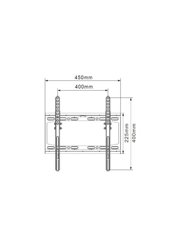 Uchwyt do TV LED / LCD 23 - 55″ 25KG regul. w pionie CV-21 czarny