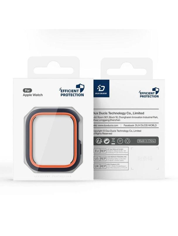 DUX DUCIS futerał BAMO do Apple Watch serii 10 46 mm czarno pomarańczowy