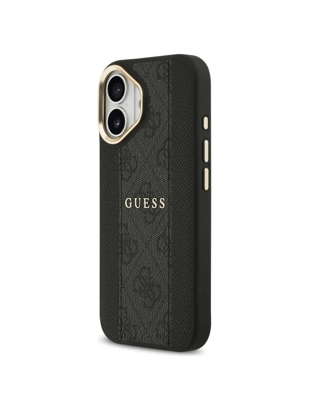 GUESS futerał do IPHONE 17 kompatybilny z MagSafe GUHMP17SPG4SEMCK (PU W/ 4G Stripe) czarny