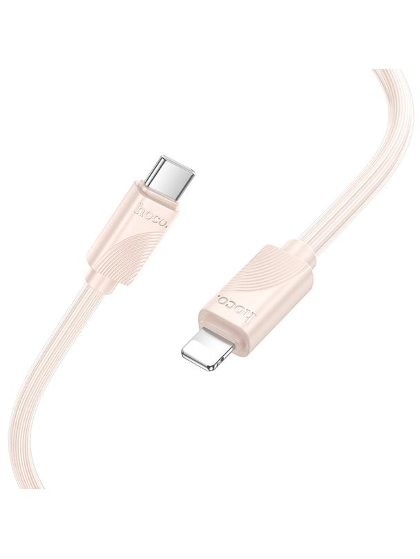 Kabel USB C do Lightning Hoco PD 27W 1 m X114 różowy