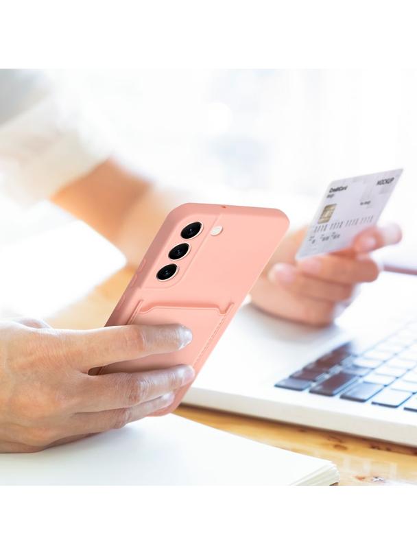 Futerał CARD CASE do SAMSUNG A35 5G różowy