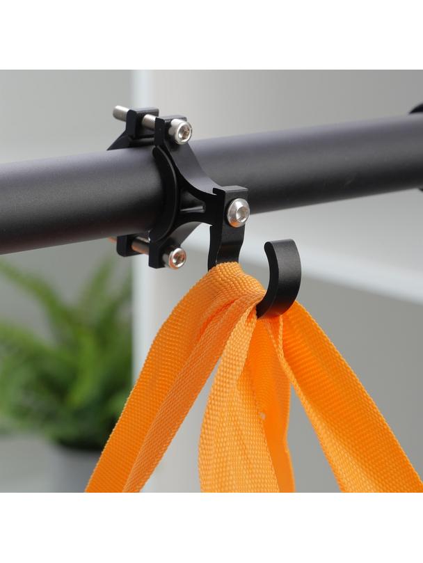 Hak uchwyt na zakupy do roweru / hulajnogi aluminiowy  FS366-004 czarny