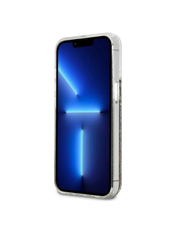 KARL LAGERFELD futerał do IPHONE 13 Pro KLHCP13LLGGKBK (Liquid Glitter Gatsby Ikonik) czarny