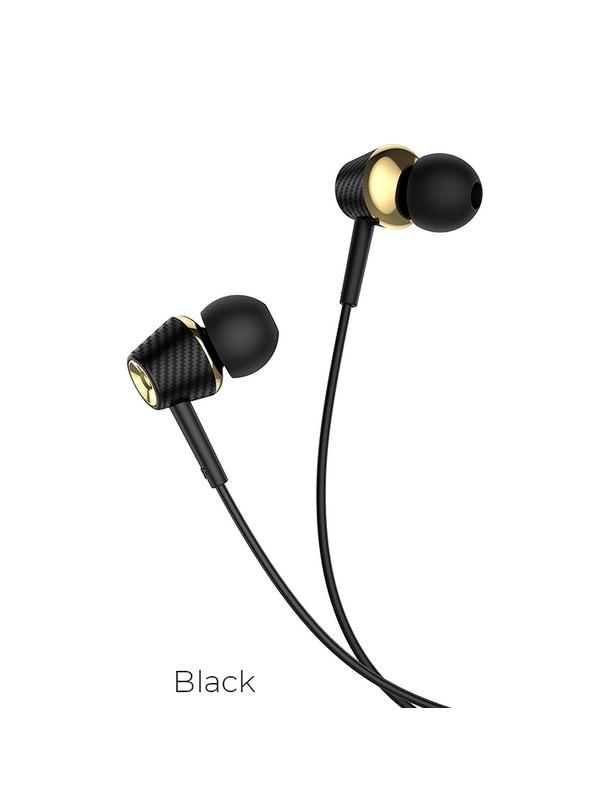 Słuchawki przewodowe douszne Jack 3,5 mm Hoco M70 czarne