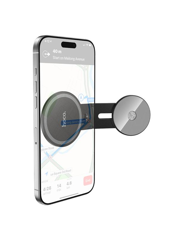 Uchwyt na telefon do tyłu ekranu magnetyczny Hoco H93 czarny