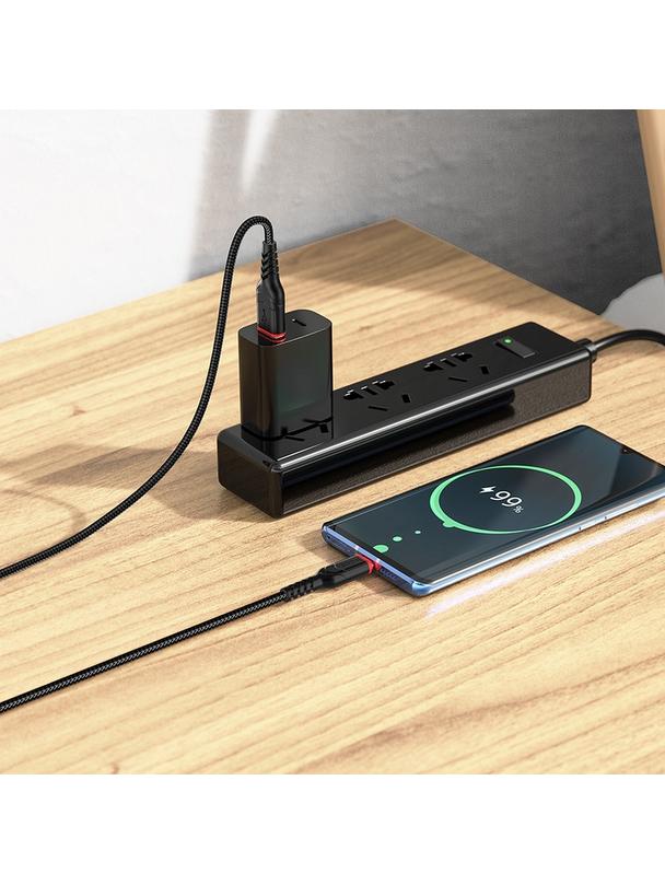 Kabel USB A do USB C Hoco QC 3A 1 m X59 czarny